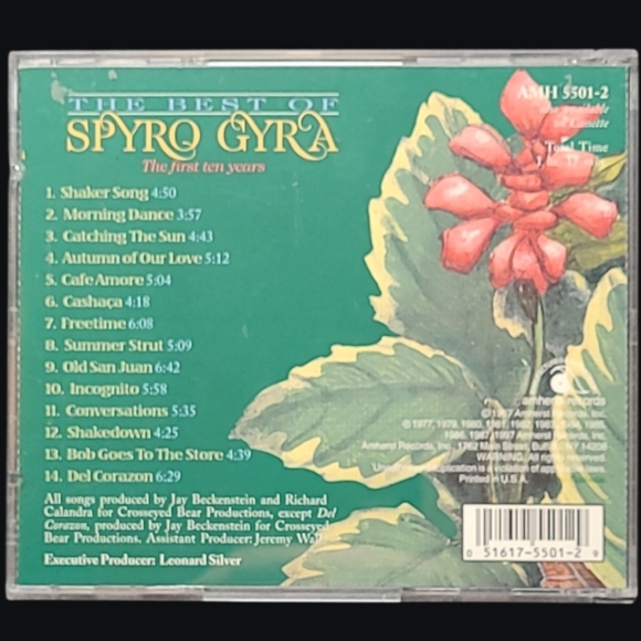 MUSIC CD     1997 "THE BEST OF SPYRO GYRA" THE BEST TEN YEARS - Picture 3 of 3